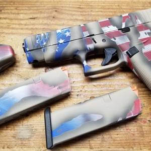 Glock 48 Custom Cerakote America flag