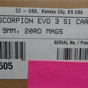 CZ SCORPION EVO 3 CARBINE 9mm